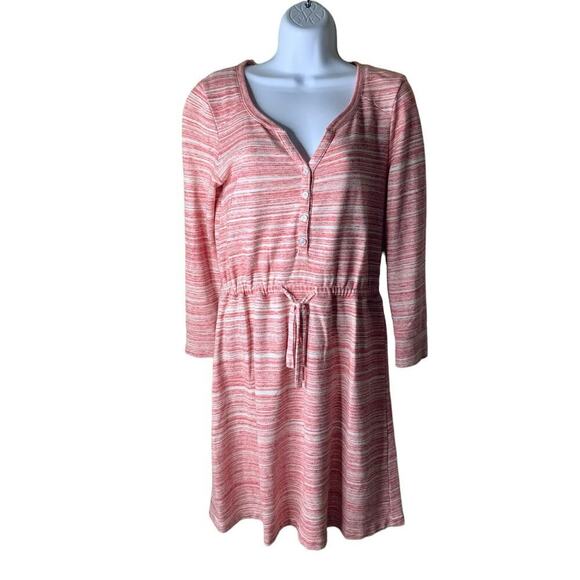 Anthropologie Saturday Sunday Dress Women Small 3/4 Sleeves Elastic Waist Casual - Picture 4 of 8